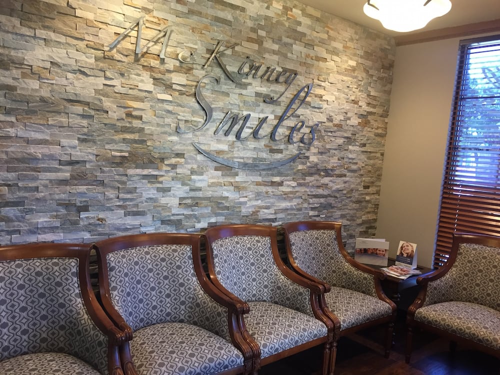 waiting room at offices at McKinney Smiles